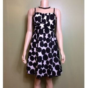 Black And White Polka Dot Dress